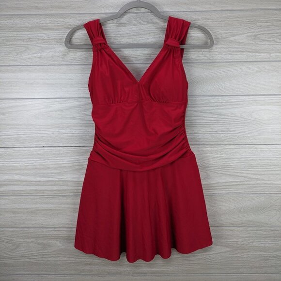 NWT one Piece Swimdress Tummy Control Swimsuit - Picture 8 of 9